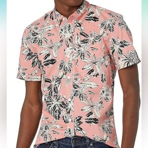 Goodthreads Men's Standard-Fit Short-Sleeve Printed Poplin Shirt-xxxl 3xl